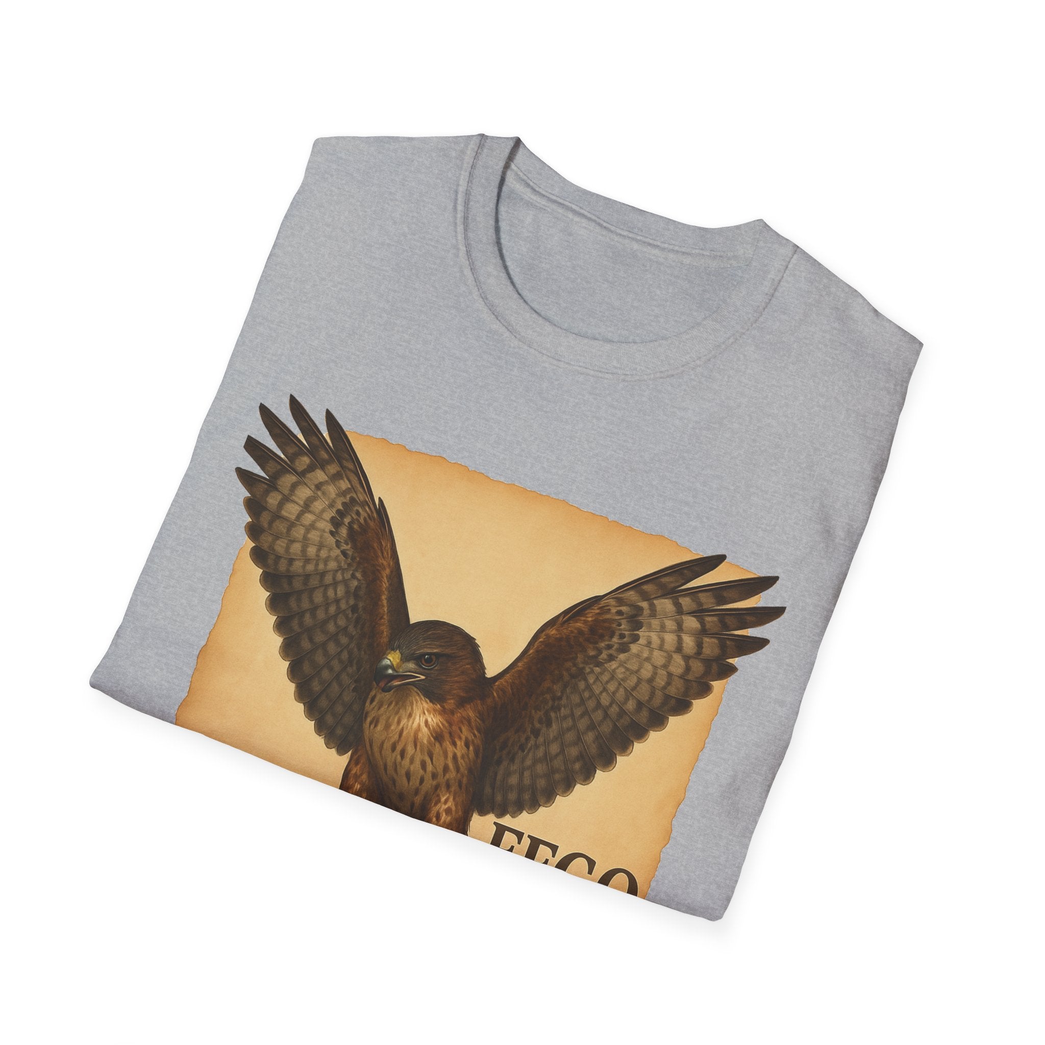 Vintage Hawk & Serpent T-Shirt — Retro Wildlife Illustration Tee