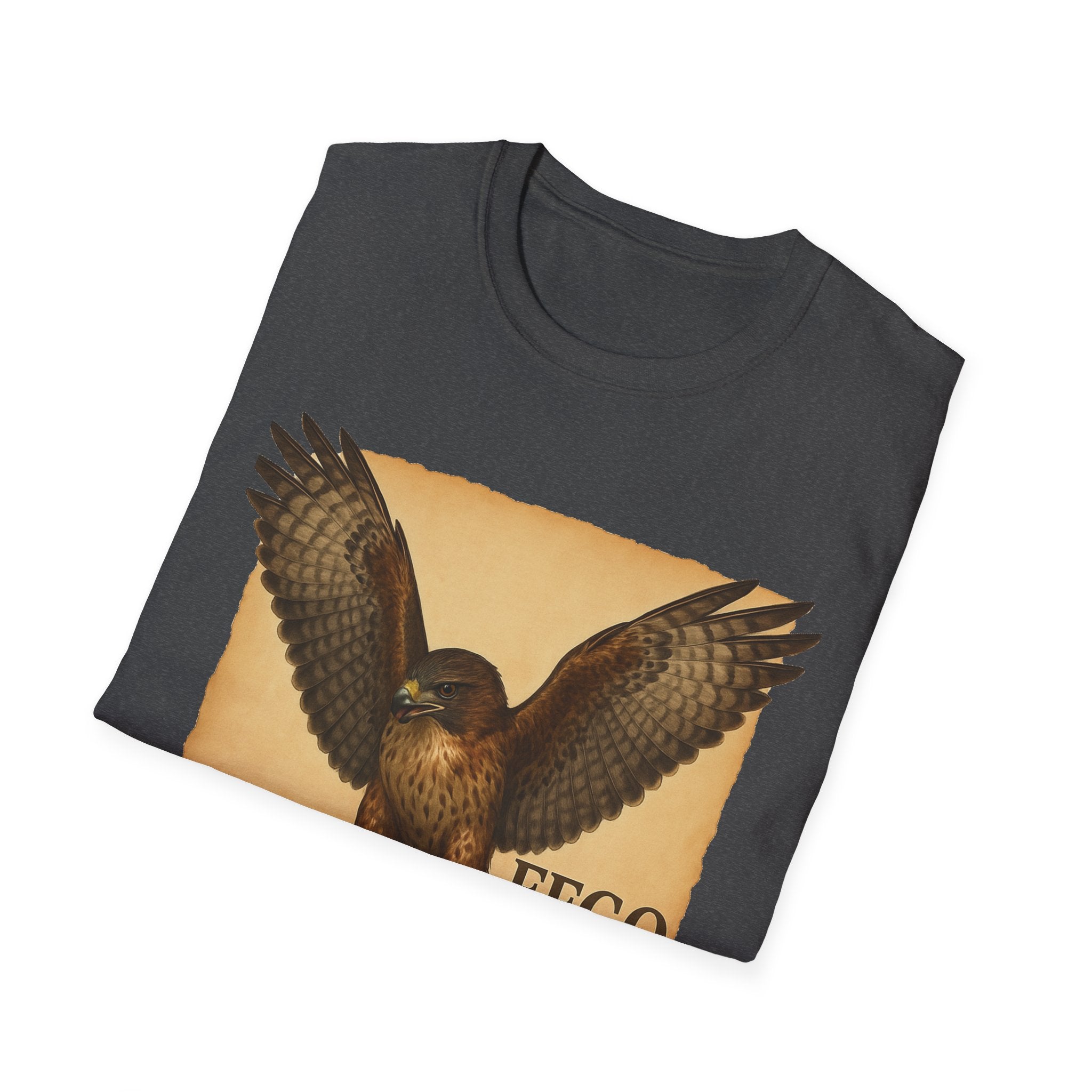 Vintage Hawk & Serpent T-Shirt — Retro Wildlife Illustration Tee