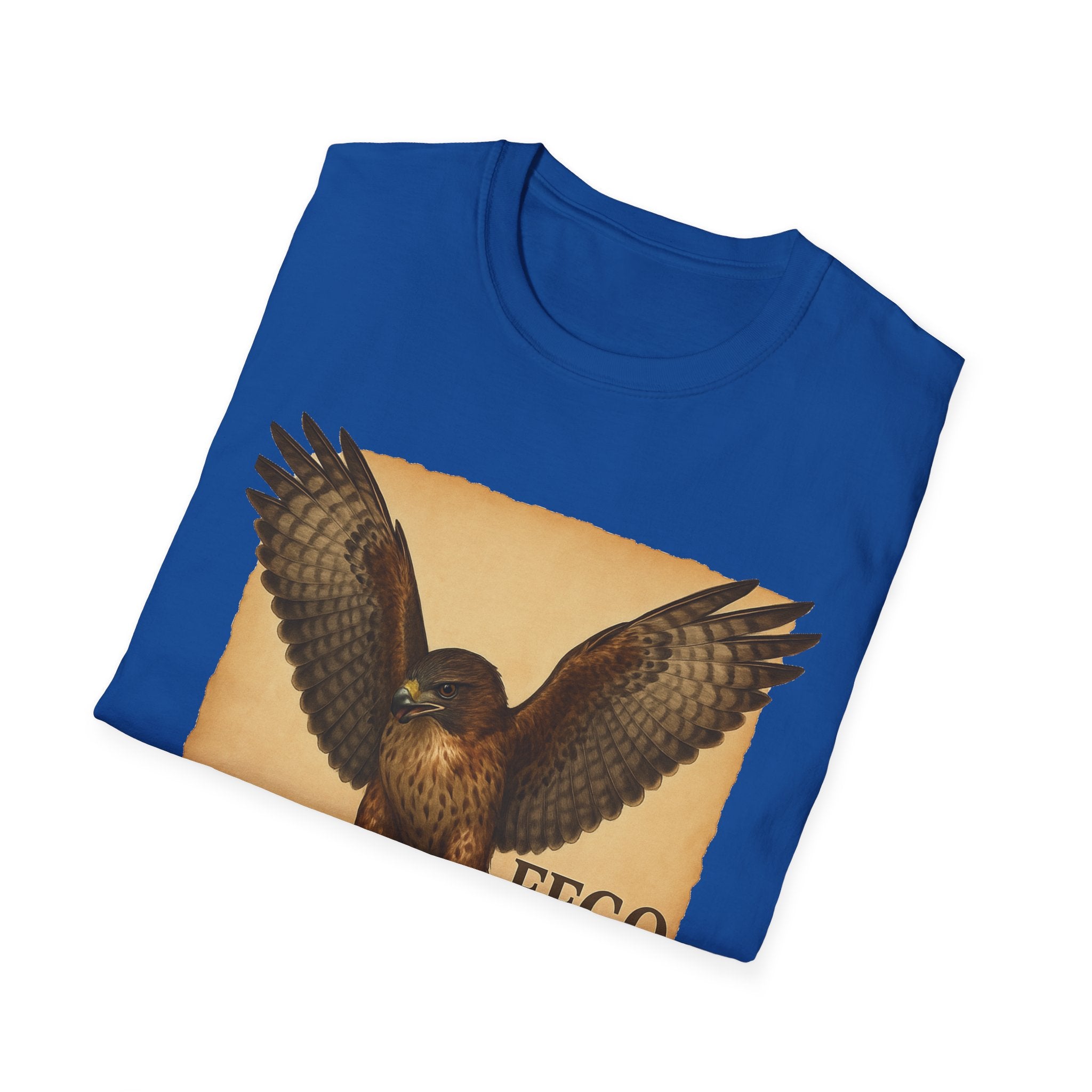 Vintage Hawk & Serpent T-Shirt — Retro Wildlife Illustration Tee