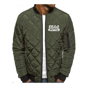 EEGO  Unisex Quilted Full-Zip Jacket with Custom Embroidery