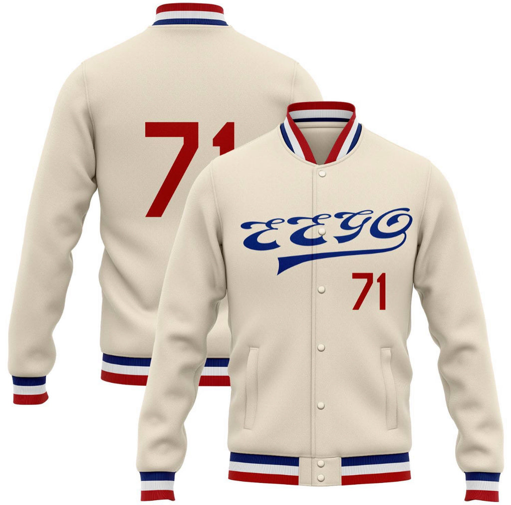 EEGO Cream Blue and Red Jacket All  Sizes $120 Each
