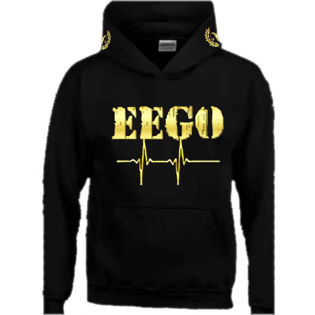 EEGO Black & Gold, Black Hoodies All Sizes $35