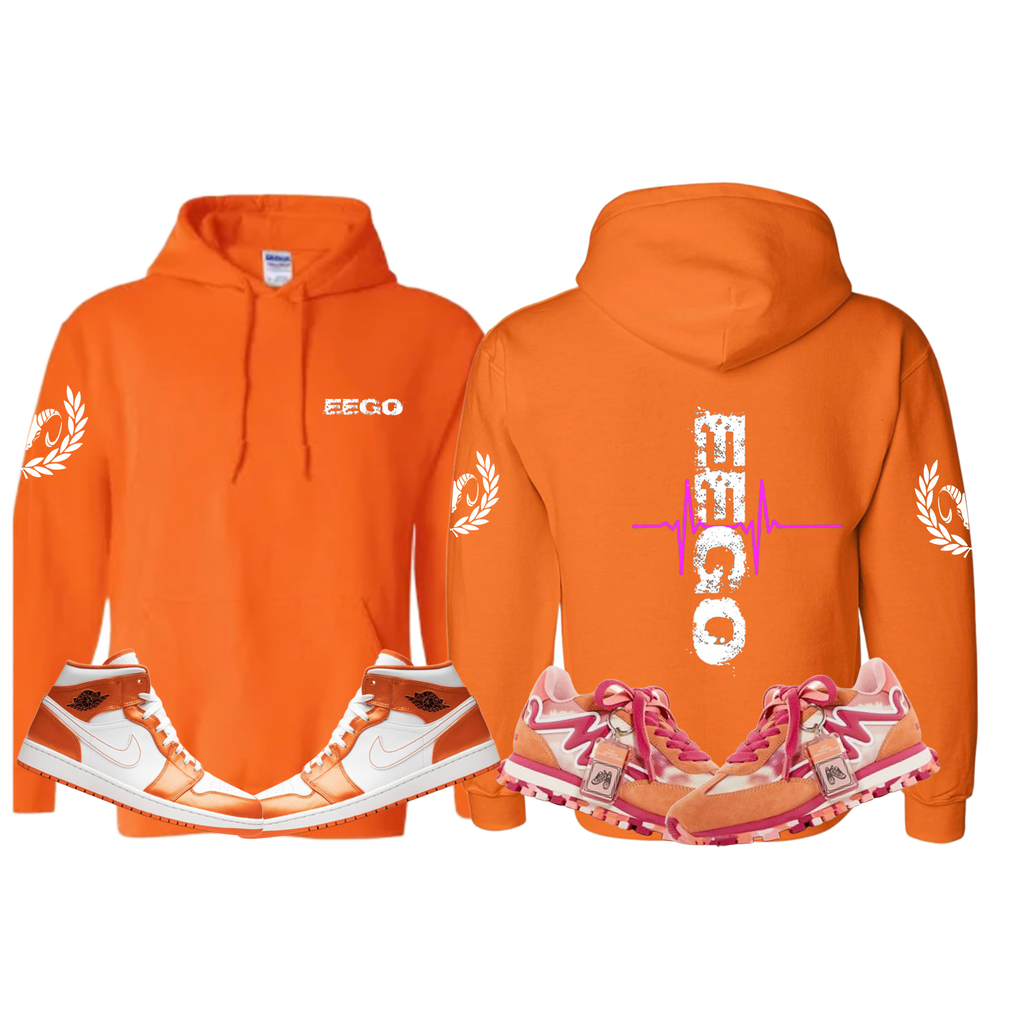 EEGO Orange Hoodies All Sizes $35