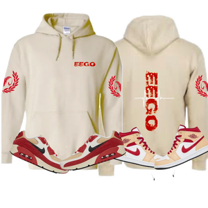 EEGO Beige & Red Hoodies All Sizes $35