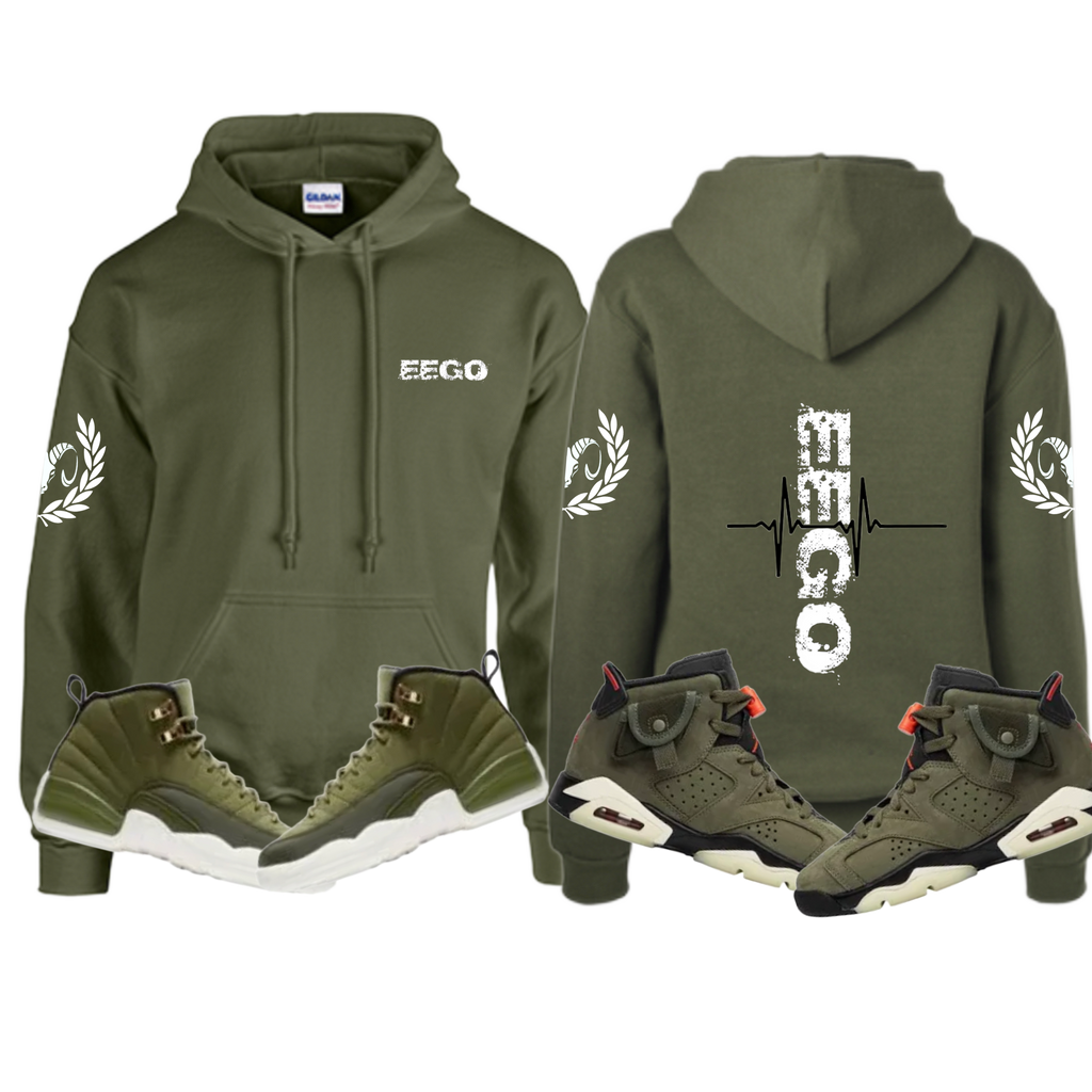 EEGO Olive Green Hoodies All Sizes $35