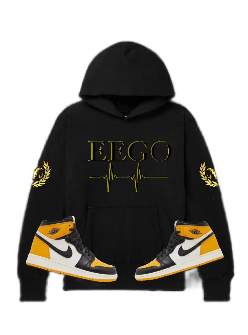 EEGO Black & Yellow, Black Hoodies All Sizes $35