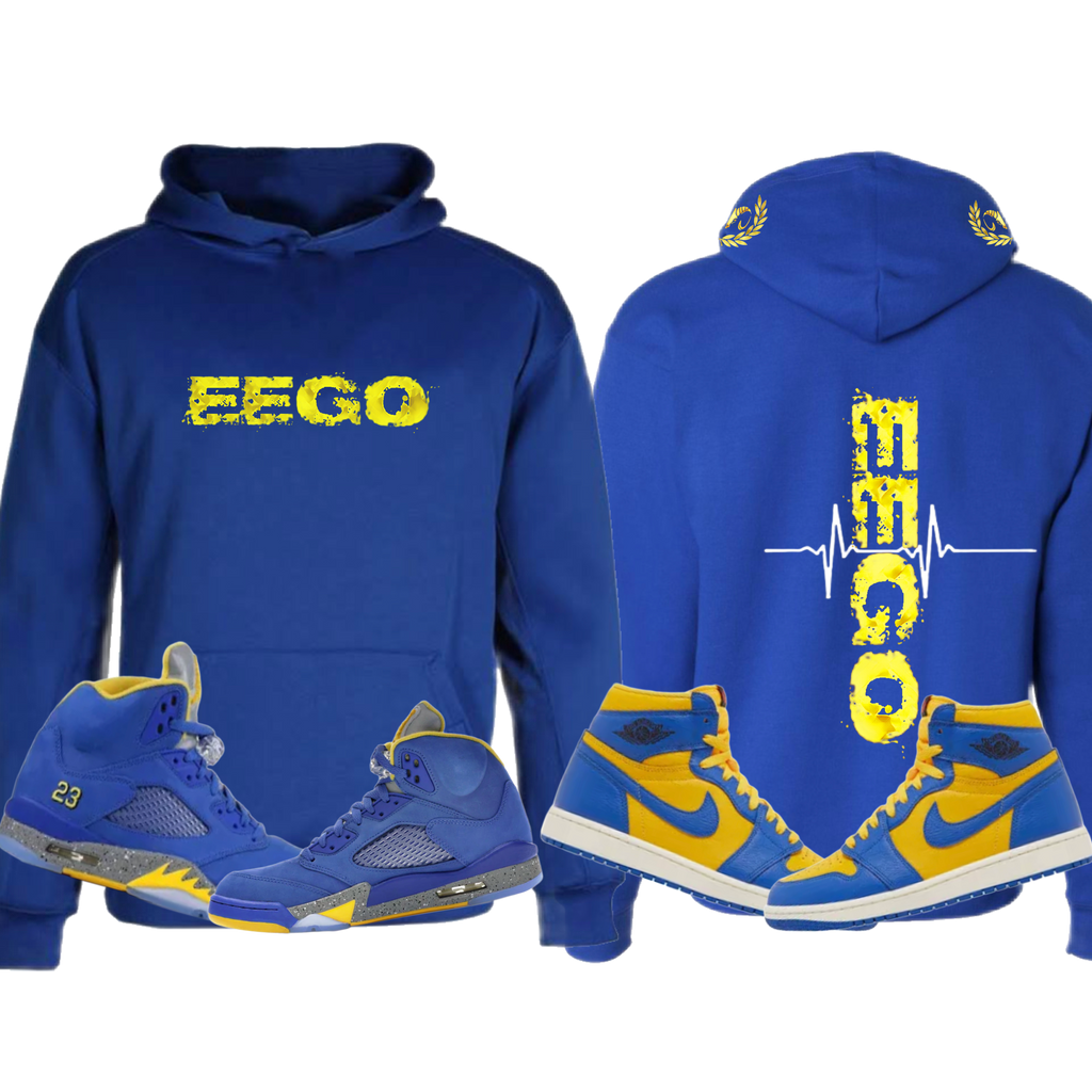 EEGO Blue and Yellow Hoodies All Sizes $35