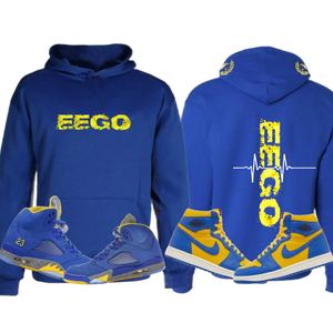 EEGO Blue and Yellow Hoodies All Sizes $35