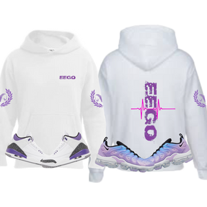 EEGO White & Purple Hoodies All Sizes $35